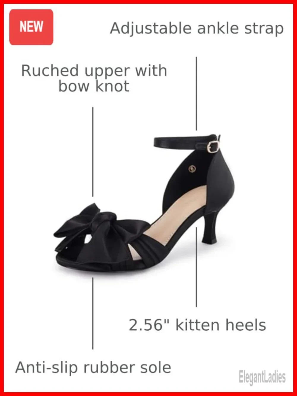 Kitten Heel Satin Sandals Bow Ankle Strap Open Toe Wedding Party Heels
